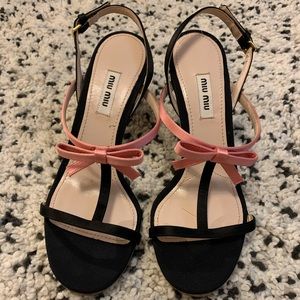 Miu Miu heels shoes 38.5 / 8 authentic! New!
